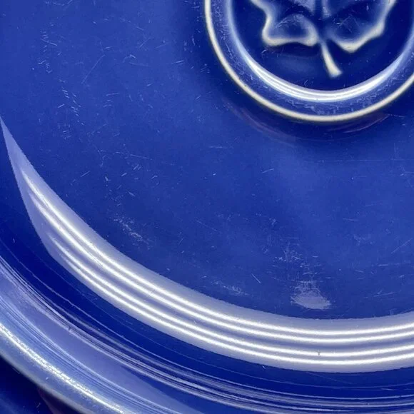 GUC S/2 Dansk Soup/Pasta Bowls, Stoneware, "Craftmark Denim", Leaf, 9 1/2" D - Picture 12 of 14